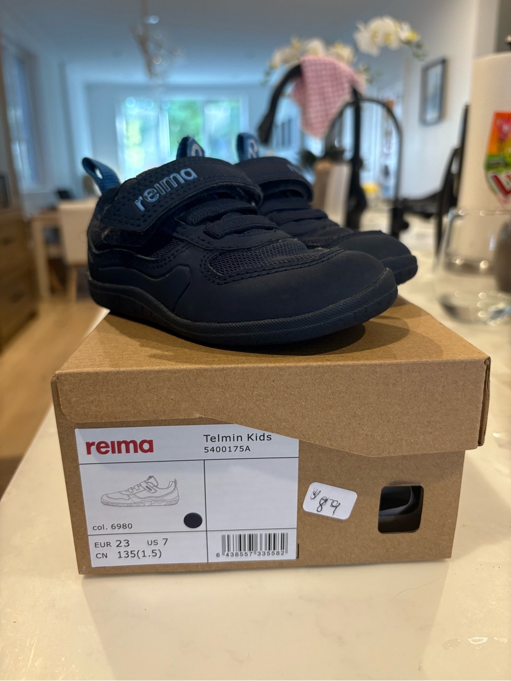 Reima Telmin Kids Navy Velcro Sneakers